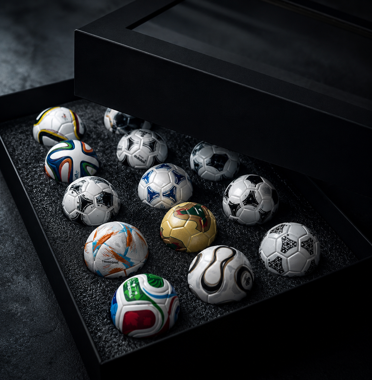 Mini World Cup Ball Set premium display